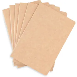 Travel Journal, 6 Pack Notebook Journal for Travelers Work School Writing Note Taking  Brown Soft Cover Notebooks 5.5" x 8.25", 60 Dot Grid Pages, 30 Sheets