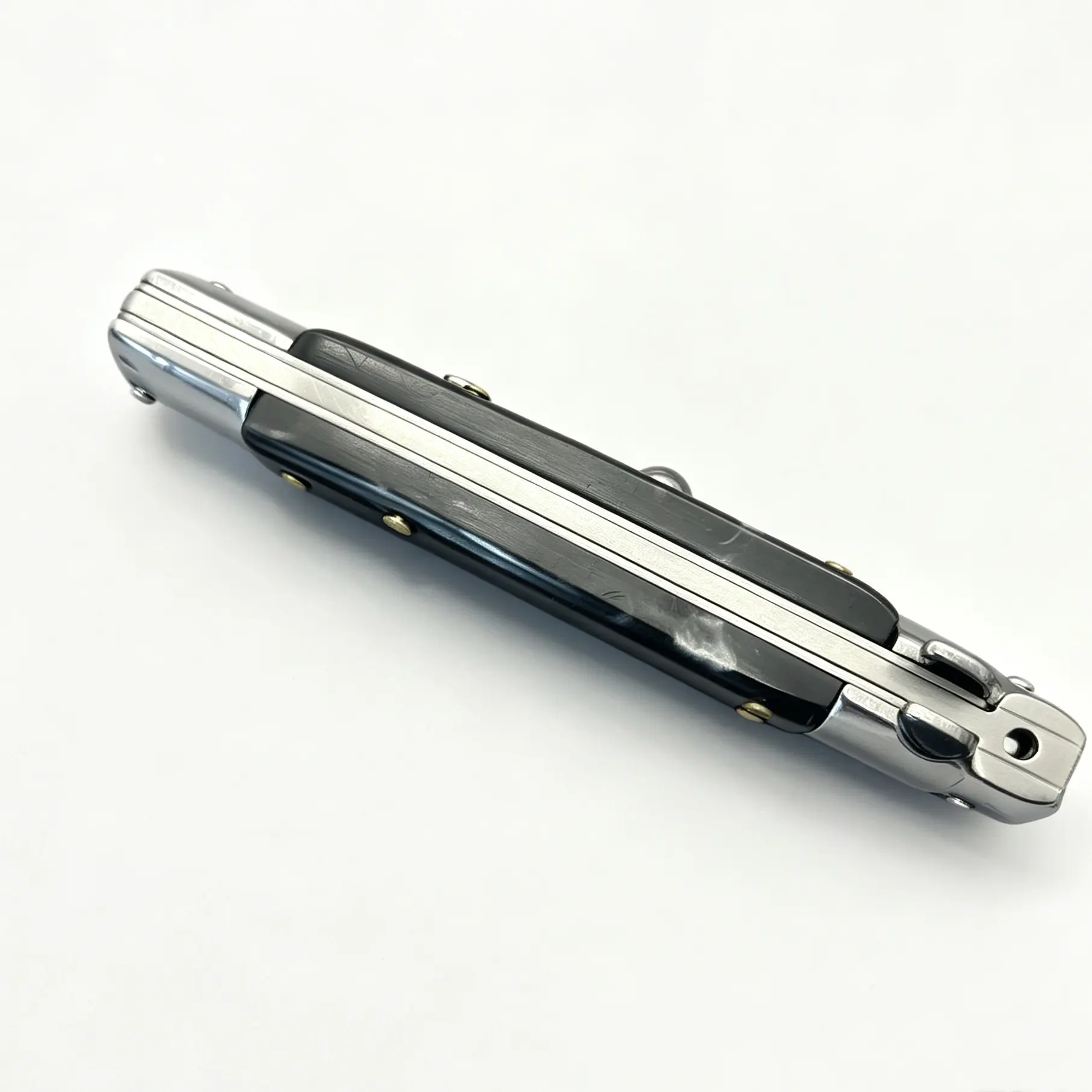 Folding Pocket Knife with Black Marble Pattern, Stainless Steel EDC Tool for Camping, Hiking & Outdoor Use, Knives, Pocket Knives