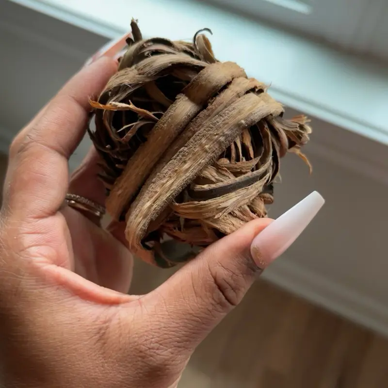 Katrafay Bark Ball, Natural Herbal Katrafay Bark Compressed Ball for Traditional Wellness Use