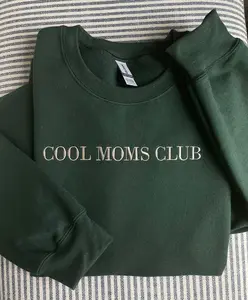 Cool Moms Club sweatshirt, embroidered cool mom sweatshirt, embroidered crewneck, Christmas gift for mom, Mother’s Day gift for grandma