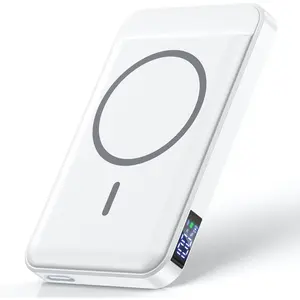 for Magsafe  Pack, Wireless Portable Charger for iPhone, (16000mAh) Magnetic Power Bank with (22W) USB-C Fast Charging for iPhone 16/16 Pro/ProMax, iPhone 15 14/13/12 Series - White
