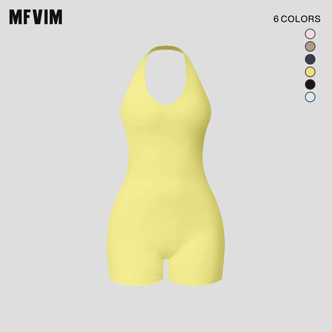 MFVIM Women's Workout Jumpsuit, Sleeveless V-Neck Backless Halter Romper, Ribbed Skinny Fit Butt-Lifting Yoga Outfit, Skinny Fit Jumpsuit, Workout Jumpsuits,travel essentials,camping essentials