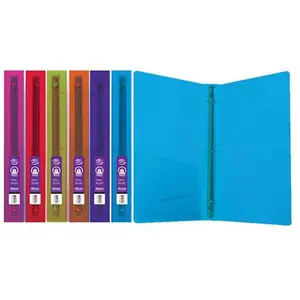 212 MAIN 1" Glitter Finish Poly 3-Ring Binder with Pocket, Case of 48 (Poly Binder for Office Stationery & Supplies)