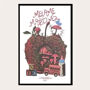 Melanie Martinez Concert Inspired Poster, Vintage Retro Pop Music Wall Art, Fan Gift