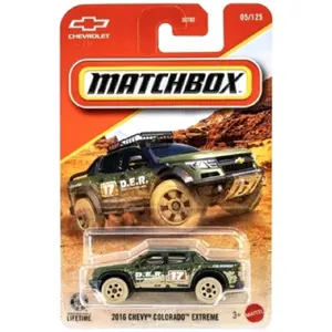 Matchbox 2016 Chevy Colorado 4 Door 4x4 Extreme Pickup MB