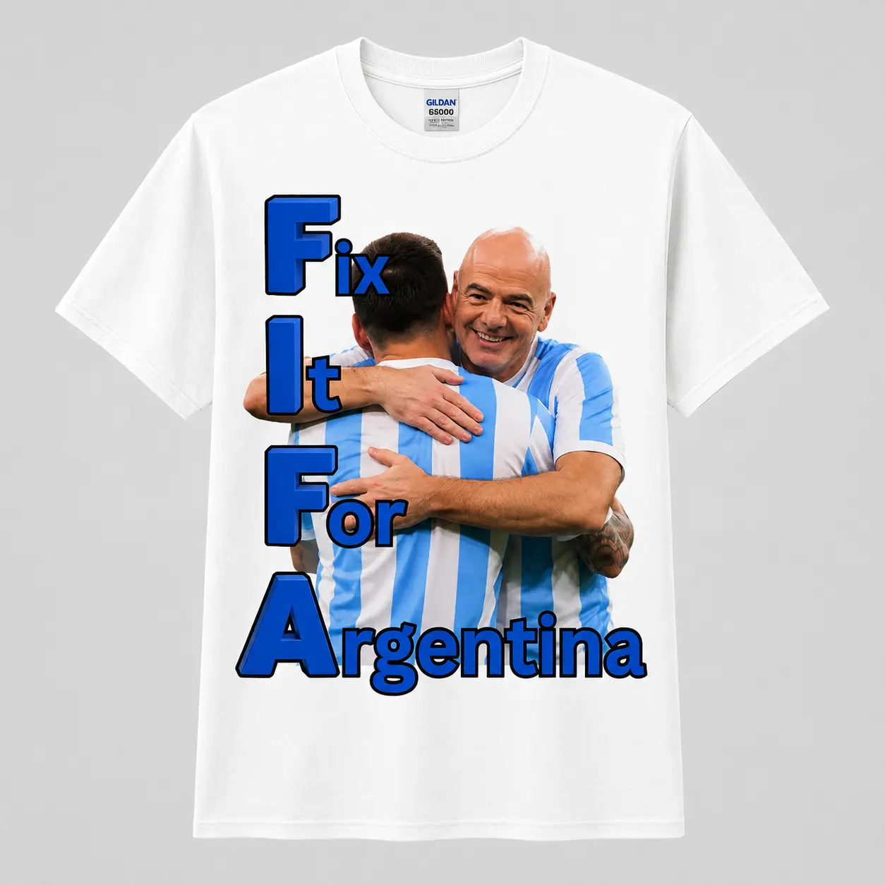 Fix It For Argentina Graphic Shirt, Messi GOAT Tee