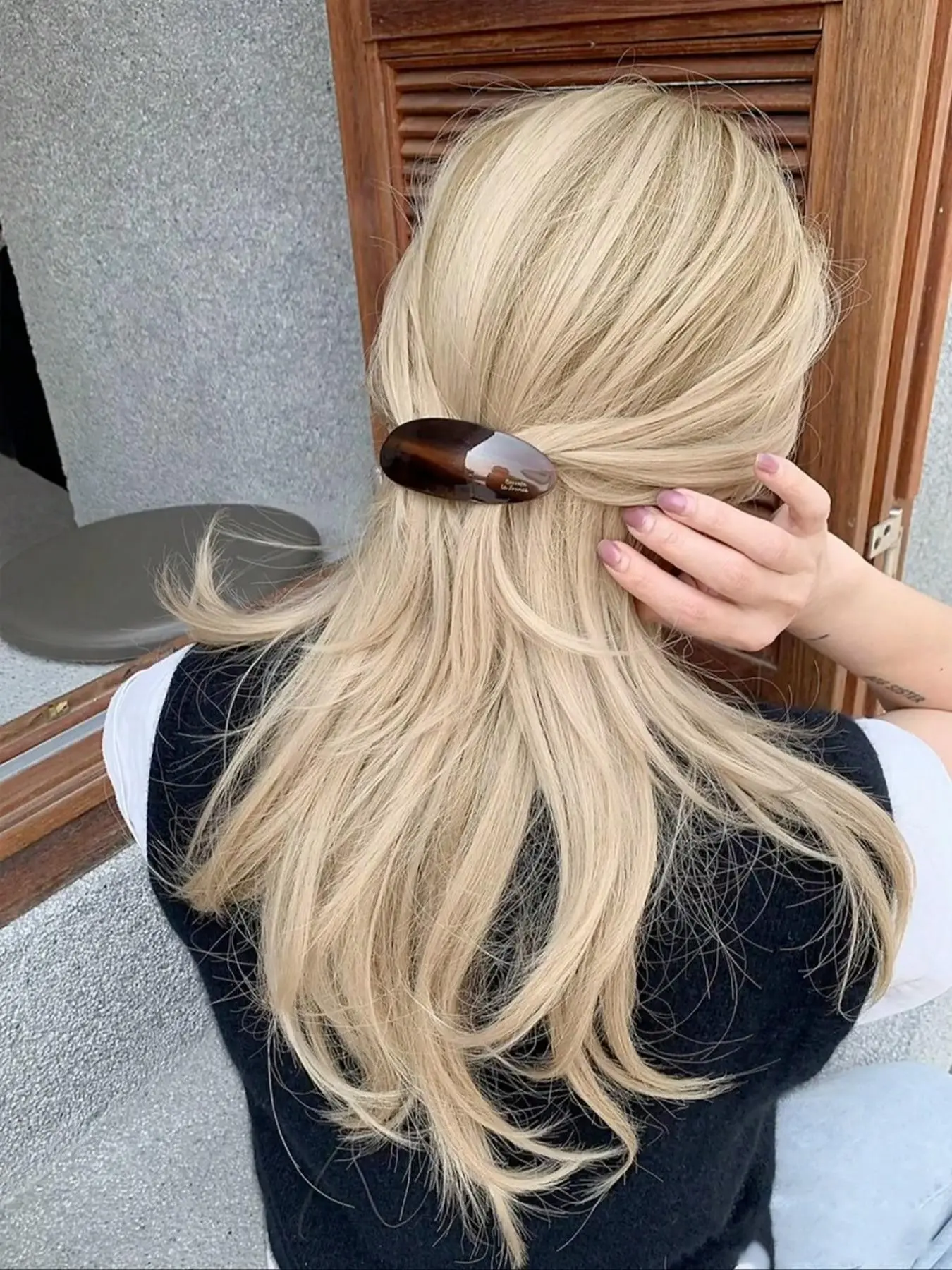 Elegant Korean Style Metal Hair Clip, Perfect for Daily Wear, Parties, Gifts, Secure Hold, Versatile Hairstyles, Fashionable Accessory, Flat Hair Clips, Prom Mom Hair Clip