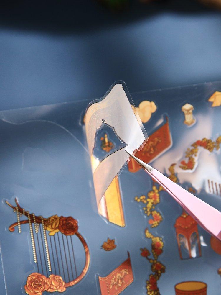 Prince's Storybook Series – 3D Miniature Scene Sticker Kit,DIY Layered Diorama for Journaling & Scrapbooking,Fantasy Kawaii Gift for Women Girls Teens, PVC Sticker Set