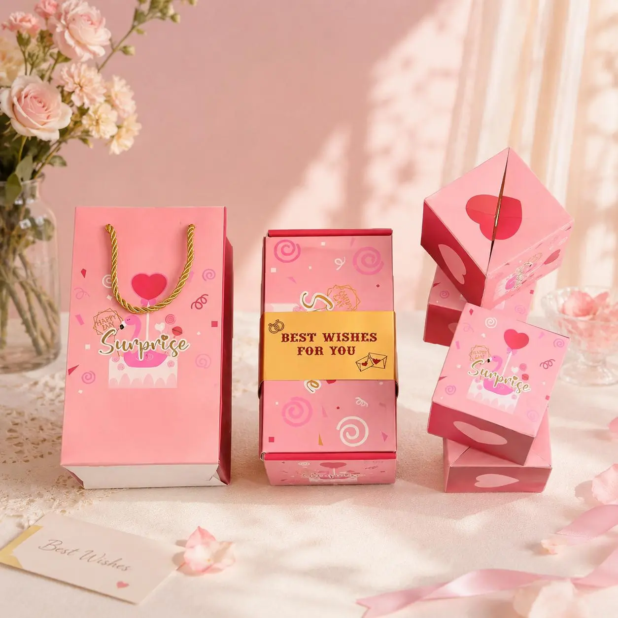 Creative Multi-Color Surprise Folding Bouncing Explosion Gift Box | Luxury Cash & Gift Card Holder for Birthday Anniversary Valentine Proposal | Perfect Party Gift for Men & Women