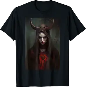 Occult Gothic Dark Satanic Unholy Nun Witchcraft Horror Goth T-Shirt - Judithca Shop 32B0CD799R2Z