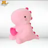 Pink Dino Plush Pillow , Sweet Cartoon Animal Stuffed Toy, Romantic Birthday Gift, Lovely Plush Gift, Soft and Cuddly toy for Kids and Adults, Soft Stuffed Animal Plushie, Cartoon Soft Doll, Home Decoration Gift, Best Friend Gifts