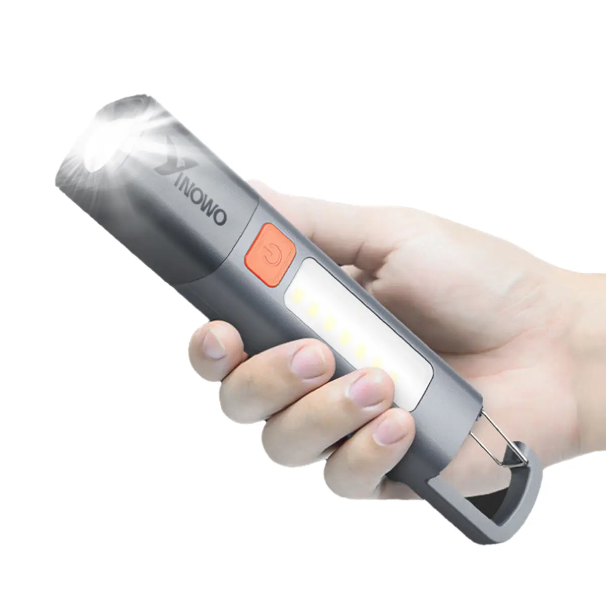 Yinowo Rechargeable LED Flashlight: 3 Modes, IPX65 Waterproof & Durable for Camping, Fishing, Emergencies, Outdoor/Night Illumination US