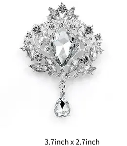 GORGEOUS BROOCH SILVER