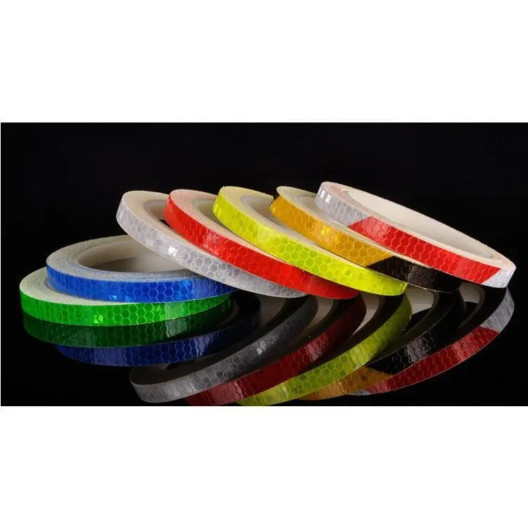 Reflective Stickers for Car Motorcycle Bicycle Mountain Bike Luminous Dead Fly Wheel Body Sticker in Red Yellow Blue Green Silver 8m Roll