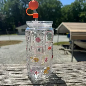 16oz Coffee Cups with Clear Design for Everyday Use