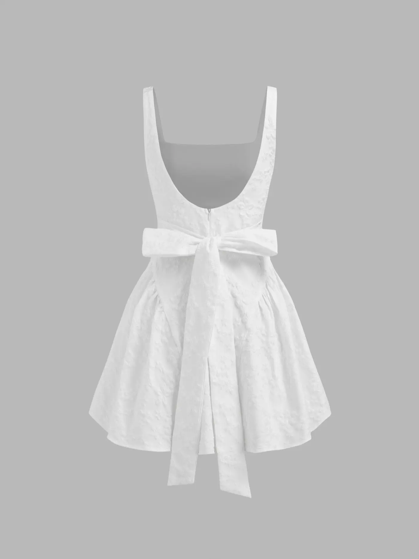 strapless open back dress Charla Pleated Jacquard Mini Dress – Intrigue main image 1