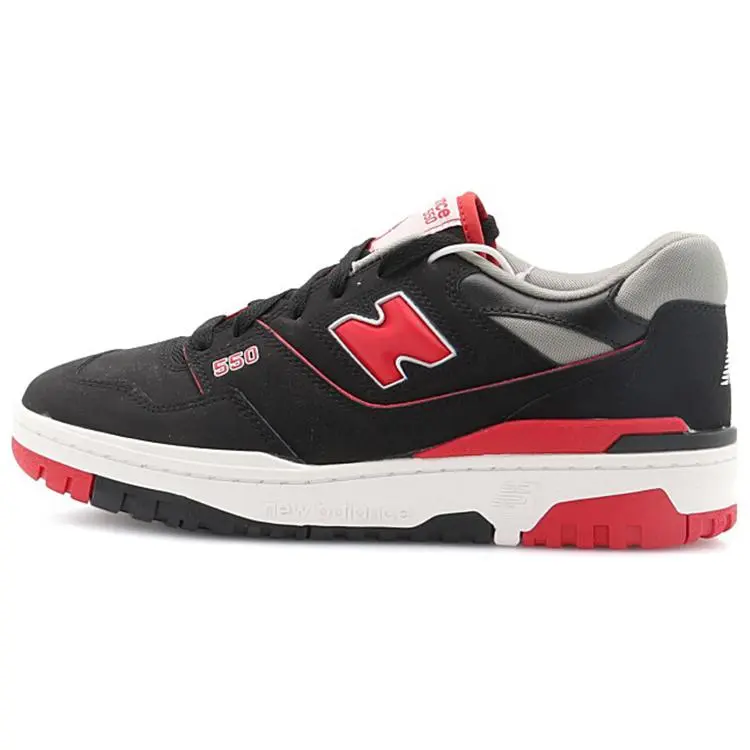 New Balance 550 Black Red' Retro Versatile Cushioned Low Top Basketball Shoes Unisex BB550SG1