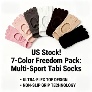 2026 Trending Pilates Grip Socks | Five-Toe Separation Design | Yoga Barre Training Socks