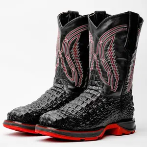 Black Horn Leather Boots With 3D Lightweight Sole - Composite Toe Black Horn Leather Boots With 3D Lightweight Sole - Composite Toe