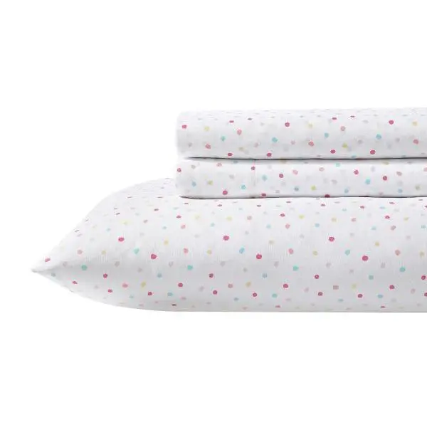 Laura Ashley Confetti Pink Twin Xl Sheet Set