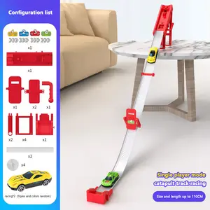 Toy Car Set with Launch Track, Unlimit Challenge Game Collection, Pocket-Sized Toys for Kids Aged 6+, Perfect Gift for Halloween Christmas