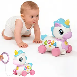 Baby Musical Toy 6-12-18 Months with Music & Lights Explore Bilingual Educational For Toddler Sensory Development Learning Walking Moving Crawling Tummy Time Toys Christmas Birthday Gifts for Infants
