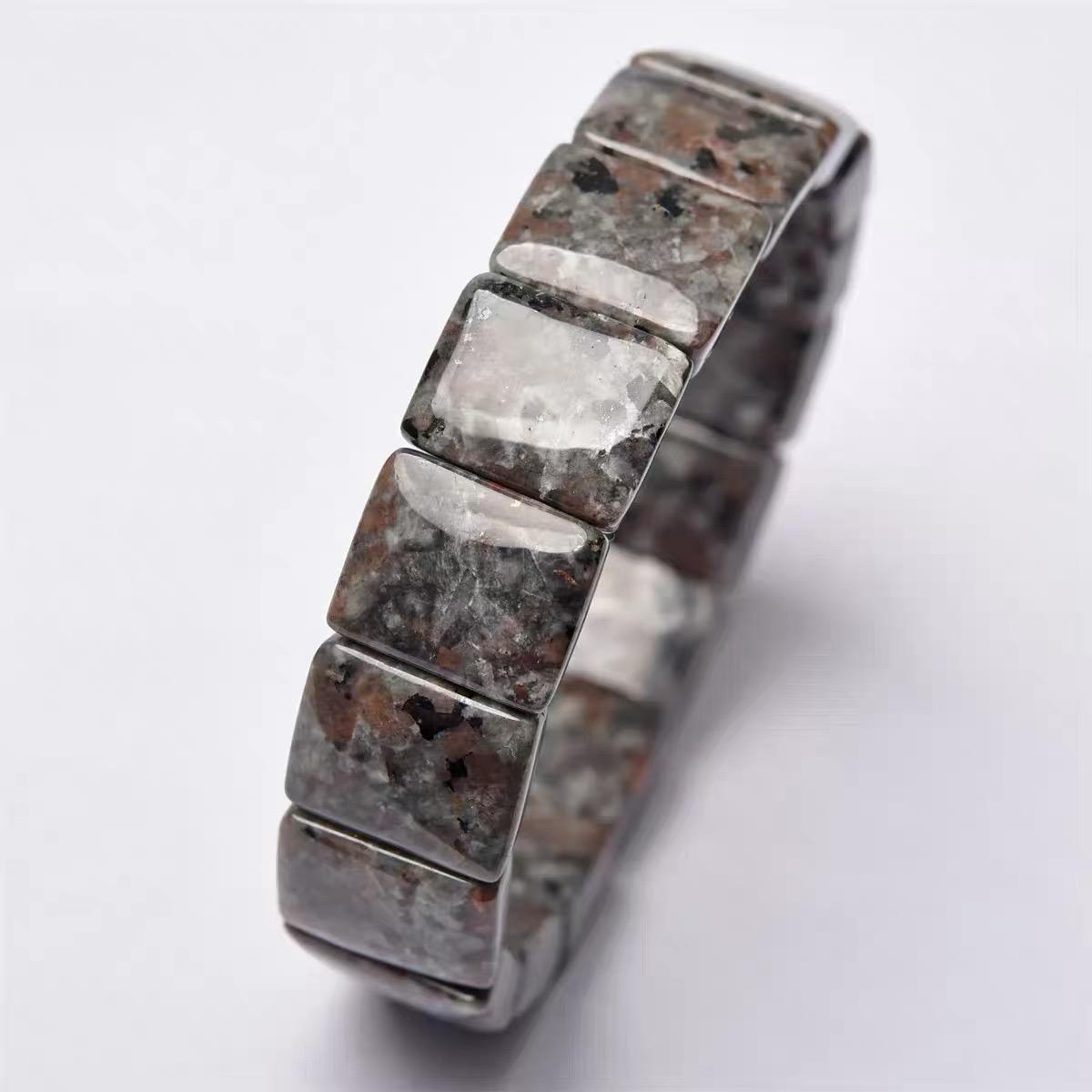 【Yooperlite】Yooperlite Handmade Elastic Bead Bracelet Bracelet for Men and Women, Enhancing Positive Energy