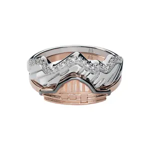 Moulton Barn Two Stack 14 Karat Stacking Rings