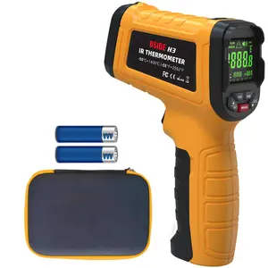 Infrared Thermometer Pyrometer 50:1 Industrial Temperature Gun -58℉ ~2552℉ (-50℃ ~1400℃ ) IR Laser Thermometer, High Temp Non-Contact Thermometer for Furnace Smelt