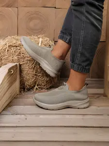 Men's Flyknit One-Step Walking Shoes, Athletic Walking Shoes, Casual Sports Soft Elastic Breathable Mesh, Lightweight Comfortable Sneakers for Daily Use