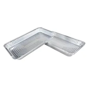 IDL Packaging Full Size Aluminum Steam Table Pans - Medium, 21" x 13" x 2.25" (pack of 5) - Disposable Foil Pan for Grilling, Roasting, BBQ, Cooking, Baking, Freezing