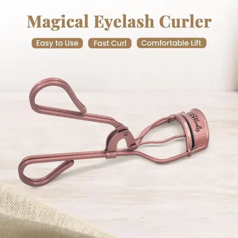Lashterally Magical Eyelash Curler Set - Black Silicone Pad, Ergonomic Design, Extra-Wide Opening, Precise Curling Tool for Natural/False Lashes, Doll Eye Effect, Everyday Use