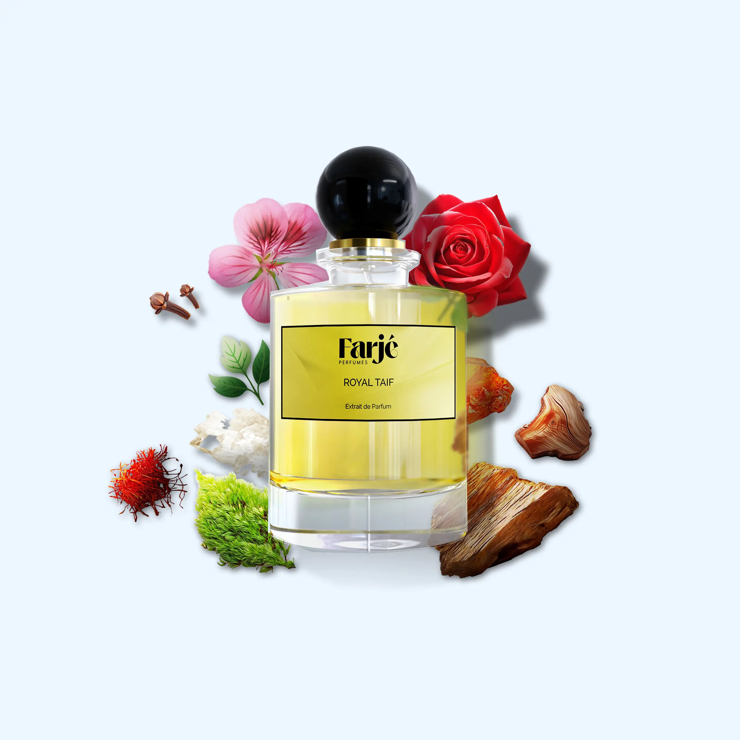 Royal Taif by Farjé Perfumes - Inspired by Taif Oud - Unisex Extrait de Parfum 30ml - Rose, Oud, Warm Spicy, Amber, Balsamic - Artfully crafted with the finest niche-quality ingredients