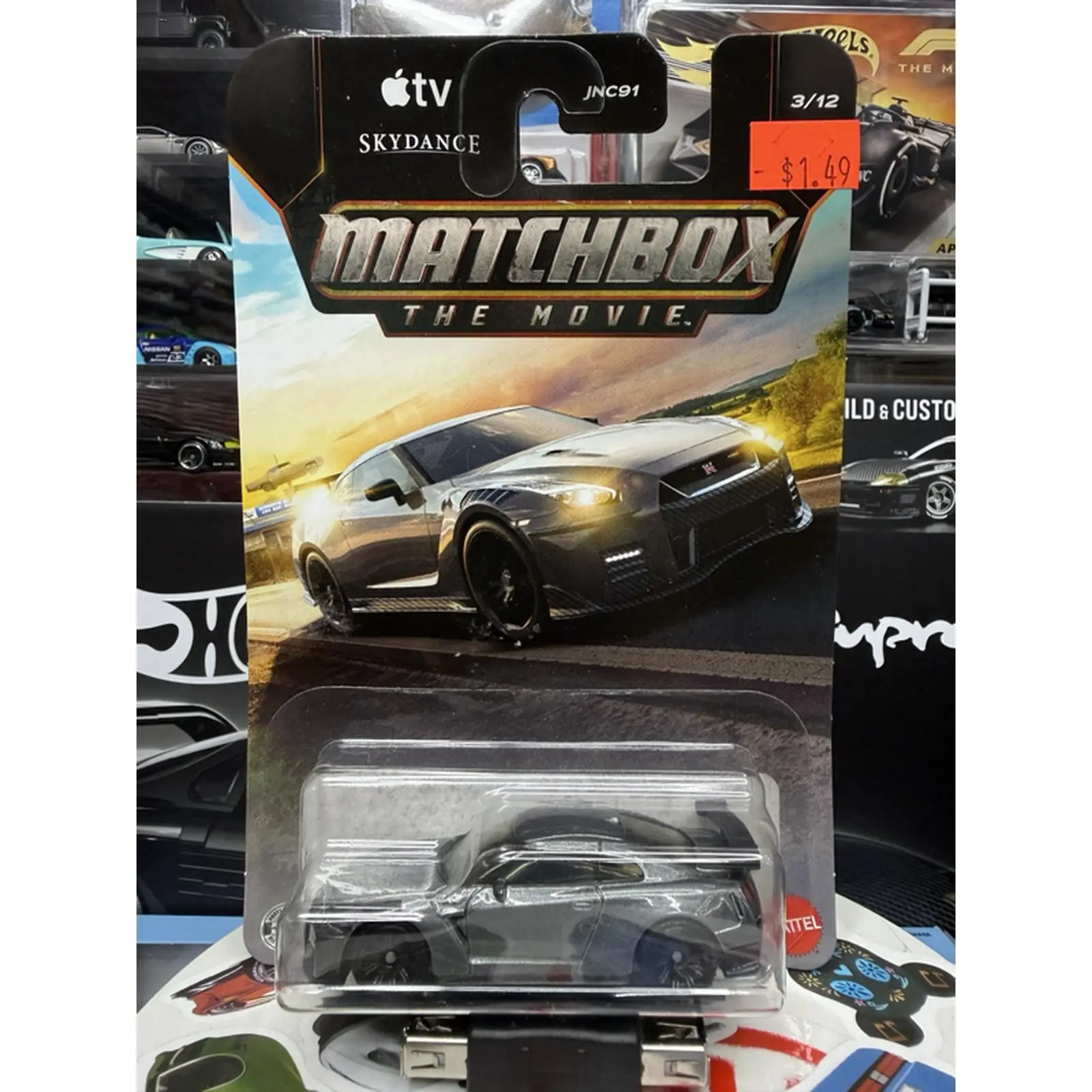 Matchbox 2020 NISSAN GT-R NISMO The Movie Skydance Apple TV Car Model 3/12 Collection