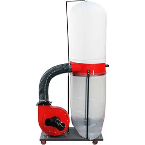 1500W (2HP) Heavy-Duty Vertical Woodworking Dust Collector with 15-Gallon Bag, Mobile Base & Wall Mount Option, Professional Workshop Dust Collection System