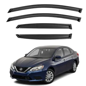 4pcs Window Visor for 2013 - 2019 Nissan Sentra WeatherShield/Rain Visor