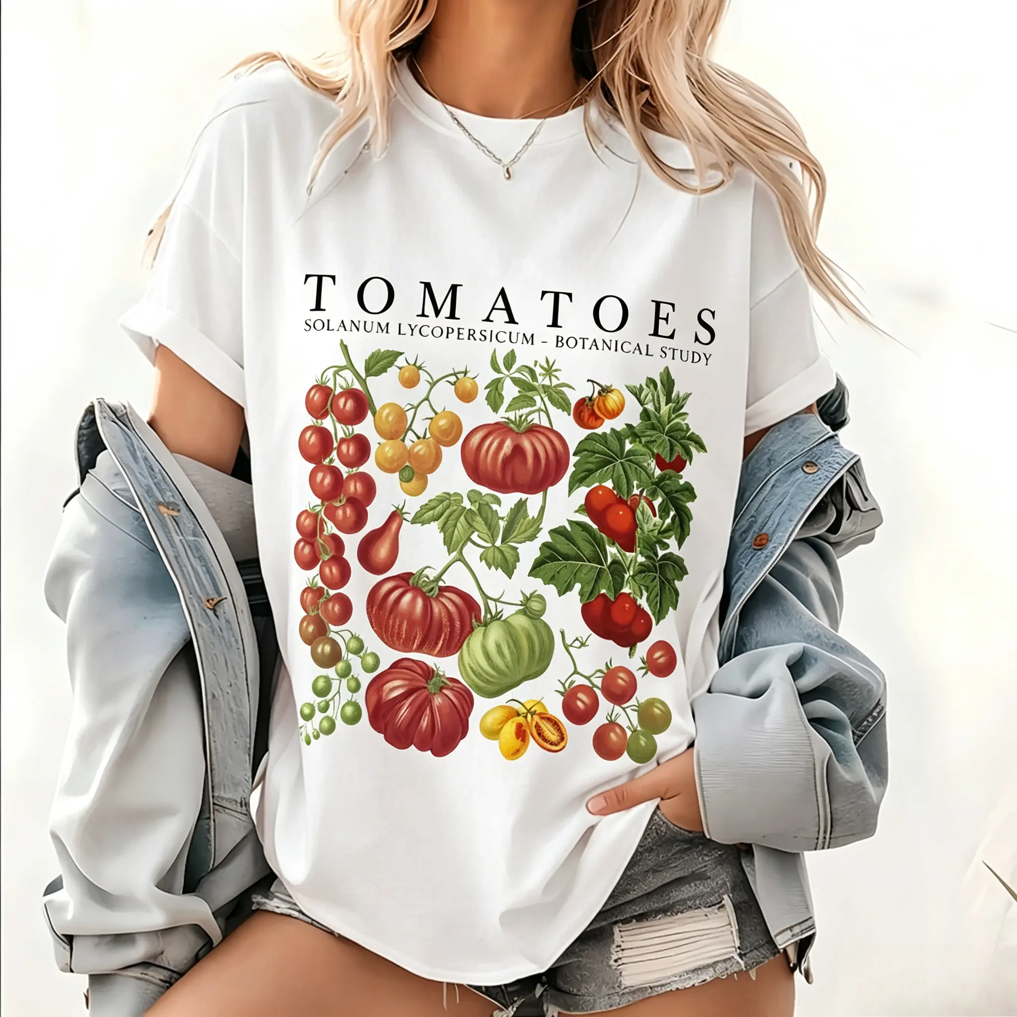 Tomato Shirt , Fruit Shirt, Botanical Shirt, Clothing Vegan Shirt, Garden Shirt, Vegetable Shirt, Aesthetic Shirt