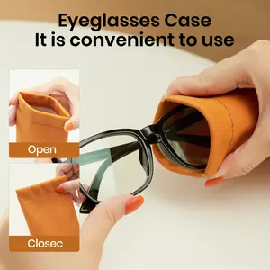 Cyxus fashionable eyeglasses PVC storage bag waterproof eyeglasses multi-color available eyeglasses accessories lining inner suede protector-7501