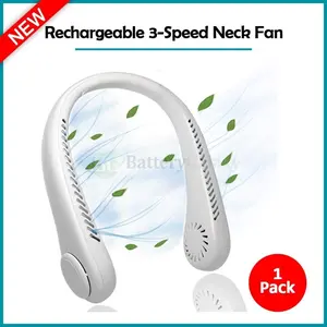 5000mAh USB Neck Hanging Fan Cooling Air Cooler Portable Little Air Conditioner