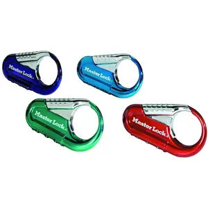 212 MAIN 1548DCM Metal Reflective Keyless Setup Assorted Locks - Bag Security Backpack Locks (Assorted Colors)