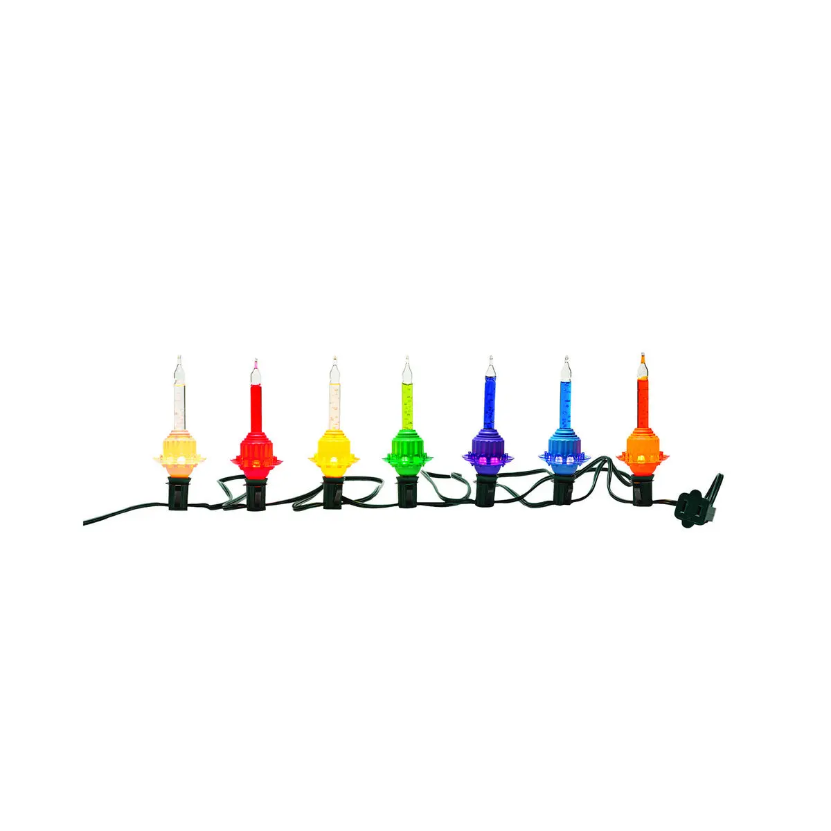 Holiday Splendor 7-Count Bubble Lights, Festive Decor, Party Decoration Supplies