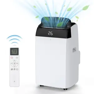 Garvee Small Portable Air Conditioner, 12000 BTU Cooling Power, Built-in Dehumidifier Function, Indoor Mobile AC Unit, Suitable For 550 Sq Ft Space, Wireless Remote Control, Window Exhaust Installation Kit, Flexible Moving Design, Household Indoor Cooling