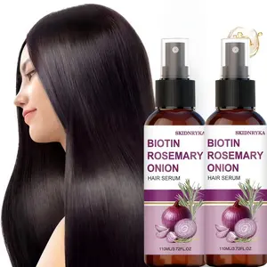 Onion leave-in spray with rosemary; prevents frizz and tangles; moisturizes hair strands; provides deep hair care; suitable for everyday hair care; wig care; a great hair care gift for friends.