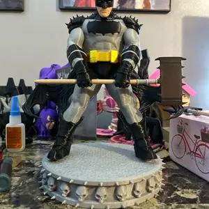 Absolute Batman Statue - 12' Detailed Action Figure with Yellow Belt and Bat Symbol - Collectible Batman Figure for Fans