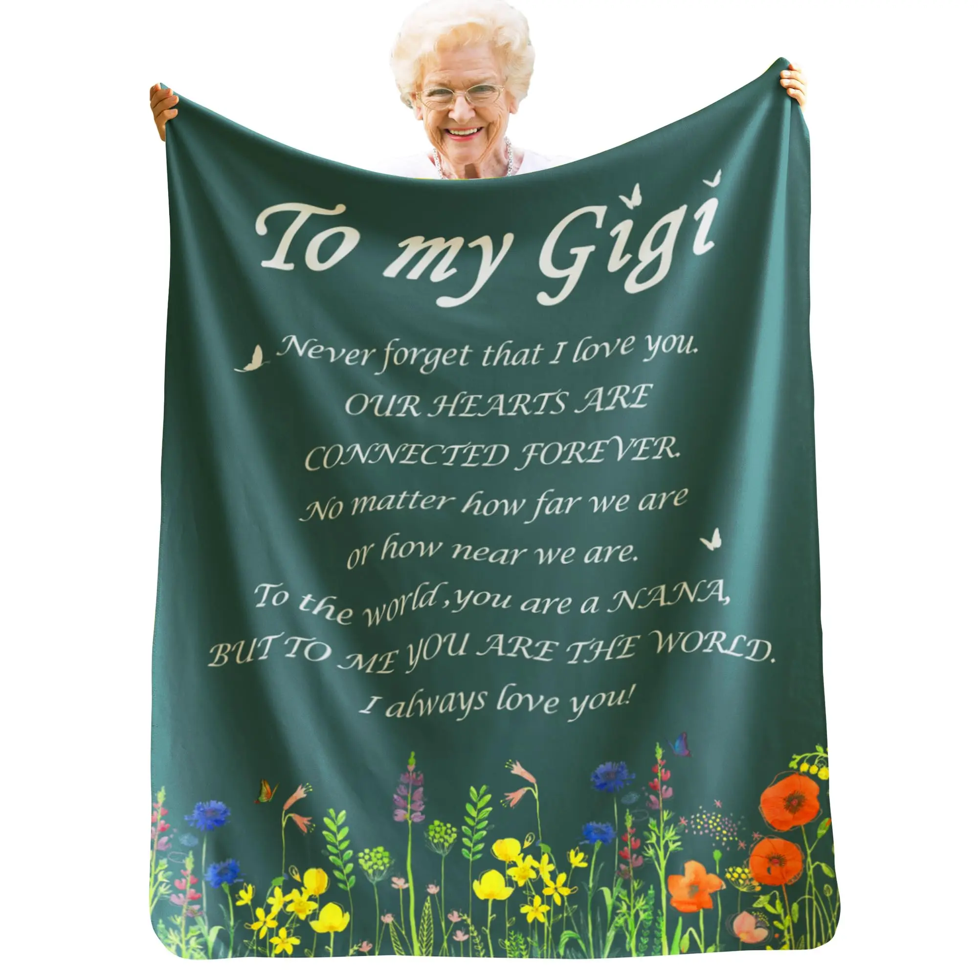 Gigi Gifts for Grandma, Gigi Gifts Blanket, Best Gigi Gifts Birthday Present for Gigi, Thanksgiving,Christmas Gigi Blanket(50 x 60)