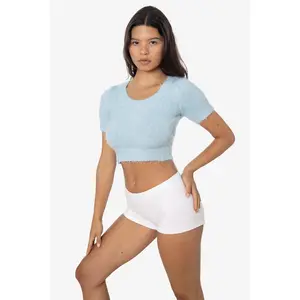RFK4980 - Short Sleeve Fuzzy Sweater