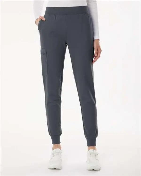 Jaanuu W40001P Women's Rubi Ultrasoft Scrub Joggers - Petite Sizes