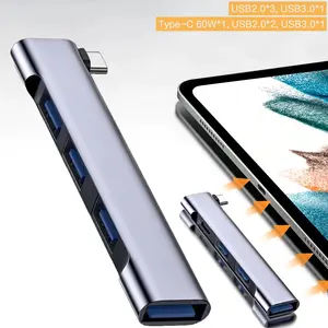 Portable USB HUB, USB 3.0 HUB, USB Port Extension, High Speed USB HUB, Type C USB for MacBook, MAC Pro, Laptop, Phone, Tablet, Computer, USB Port Gadget