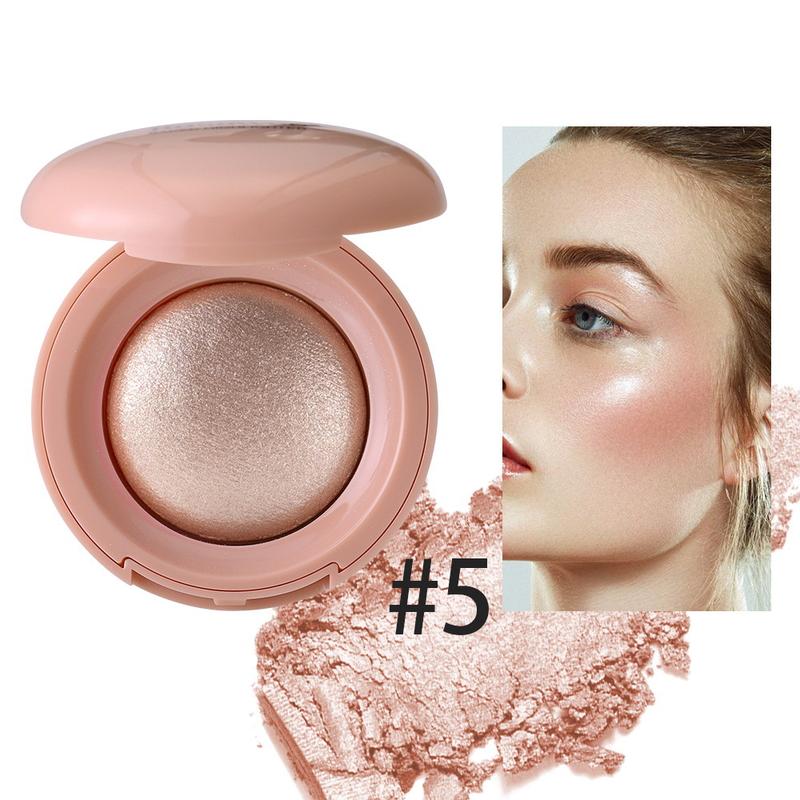 Face Glow Highlighter Palette with Shimmer Finish, Long Wear Brightening Powder for Natural Day and Evening Makeup