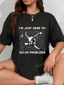 100% Cotton Unisex I'm Just Here To Solve Problems Rock Climbing Bouldering T-Shirt